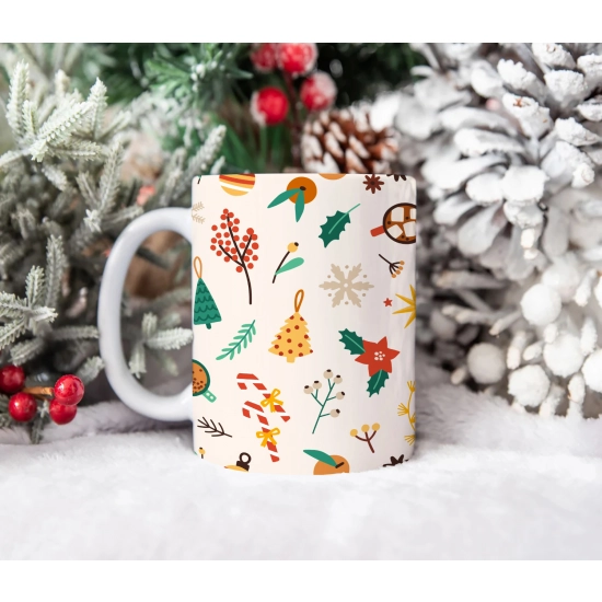 ŚWIĄTECZNY KUBEK 330ml PREZENT ŚWIĘTA POD CHOINKĘ