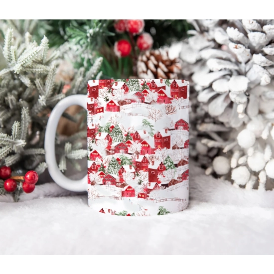 ŚWIĄTECZNY KUBEK 330ml PREZENT ŚWIĘTA POD CHOINKĘ