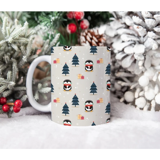 ŚWIĄTECZNY KUBEK 330ml PREZENT ŚWIĘTA POD CHOINKĘ