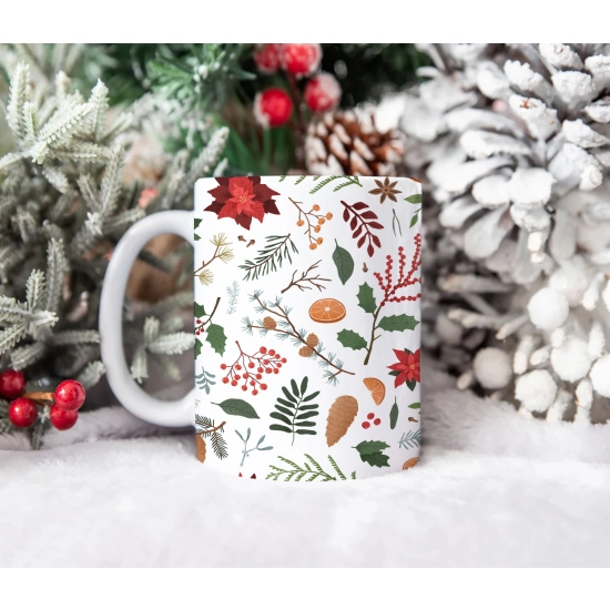 ŚWIĄTECZNY KUBEK 330ml PREZENT ŚWIĘTA POD CHOINKĘ