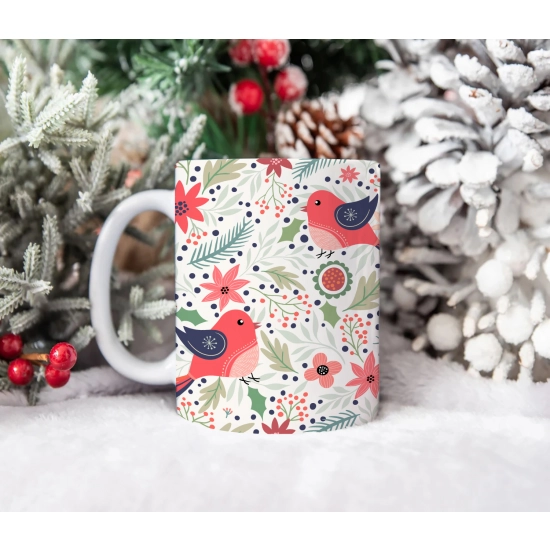 ŚWIĄTECZNY KUBEK 330ml PREZENT ŚWIĘTA POD CHOINKĘ