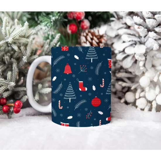 ŚWIĄTECZNY KUBEK 330ml PREZENT ŚWIĘTA POD CHOINKĘ