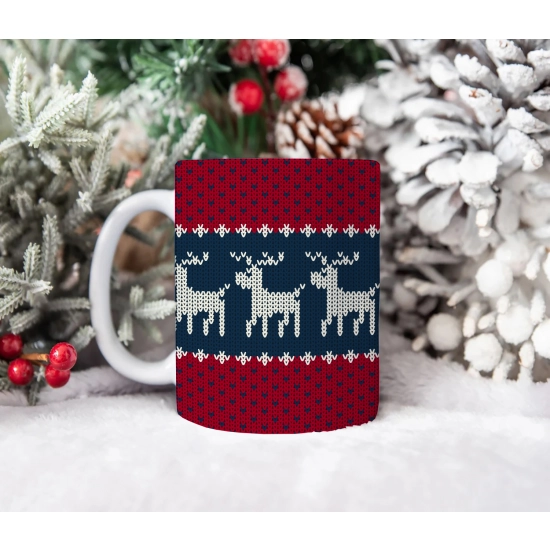 ŚWIĄTECZNY KUBEK 330ml PREZENT ŚWIĘTA POD CHOINKĘ