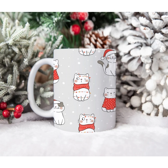 ŚWIĄTECZNY KUBEK 330ml PREZENT ŚWIĘTA POD CHOINKĘ