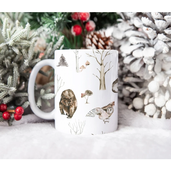 ŚWIĄTECZNY KUBEK 330ml PREZENT ŚWIĘTA POD CHOINKĘ