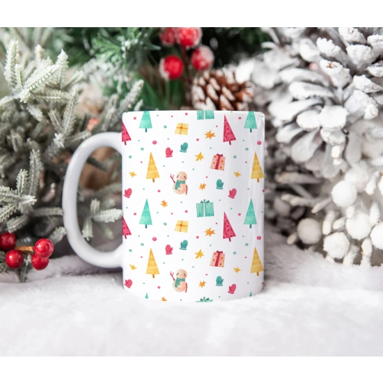ŚWIĄTECZNY KUBEK 330ml PREZENT ŚWIĘTA POD CHOINKĘ