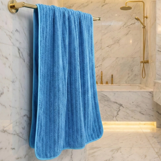 LUKSUSOWY KOMPLET 6 RĘCZNIKÓW KĄPIELOWYCH 50x100 MIKROFIBRA CHŁONNE