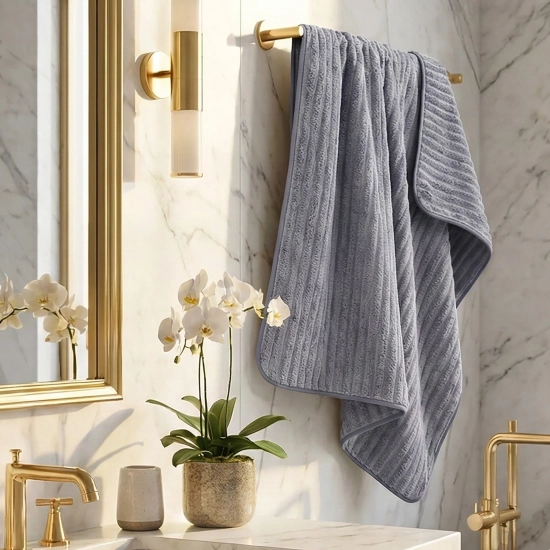 LUKSUSOWY KOMPLET 6 RĘCZNIKÓW KĄPIELOWYCH 50x100 MIKROFIBRA CHŁONNE