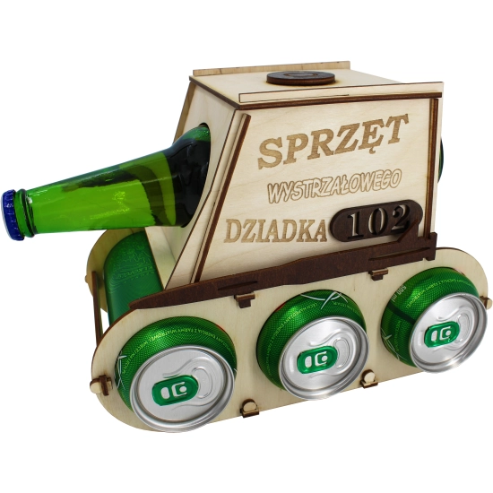CZOŁG NA PIWO ALKOHOL SKRZYNKA PREZENT DLA DZIADKA