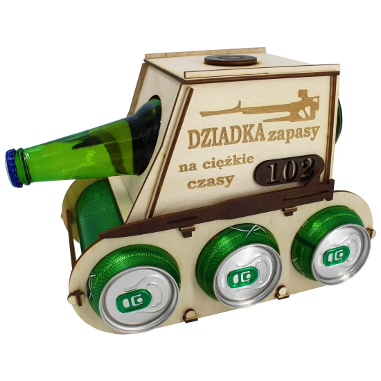 CZOŁG NA PIWO ALKOHOL SKRZYNKA PREZENT DLA DZIADKA