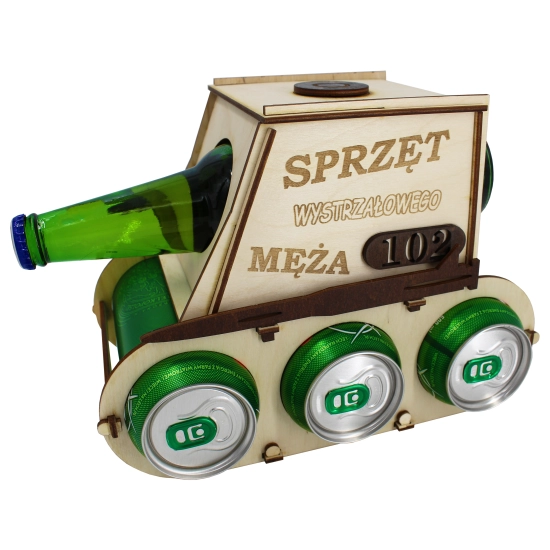 CZOŁG NA PIWO ALKOHOL SKRZYNKA PREZENT DLA MĘŻA