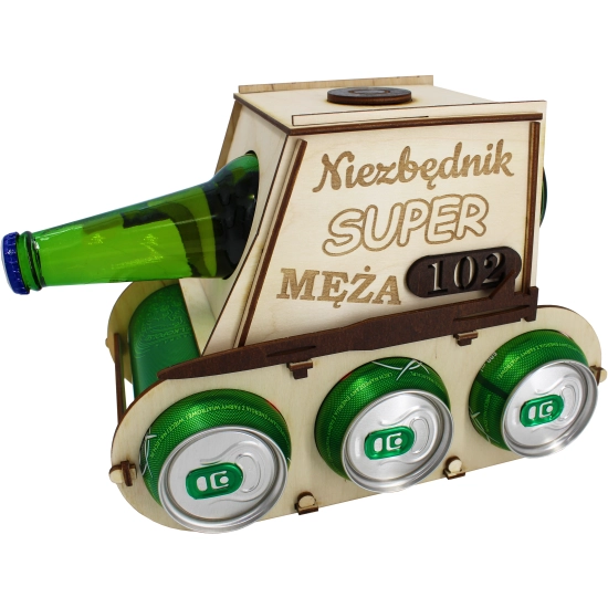 CZOŁG NA PIWO ALKOHOL SKRZYNKA PREZENT DLA MĘŻA