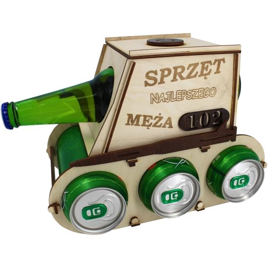 CZOŁG NA PIWO ALKOHOL SKRZYNKA PREZENT DLA MĘŻA