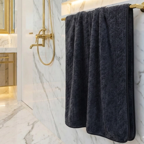 LUKSUSOWY KOMPLET 6 RĘCZNIKÓW KĄPIELOWYCH 50x100 MIKROFIBRA CHŁONNE