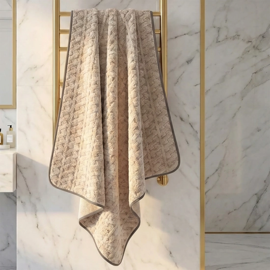 LUKSUSOWY KOMPLET 6 RĘCZNIKÓW KĄPIELOWYCH 50x100 MIKROFIBRA CHŁONNE