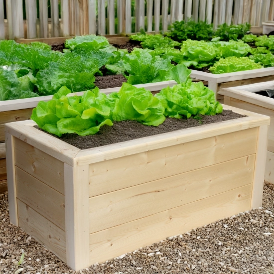 DONICA OGRODOWA DONICZKA DREWNIANA 40x80CM WARZYWNIAK ZIELNIK TARAS KWIATY