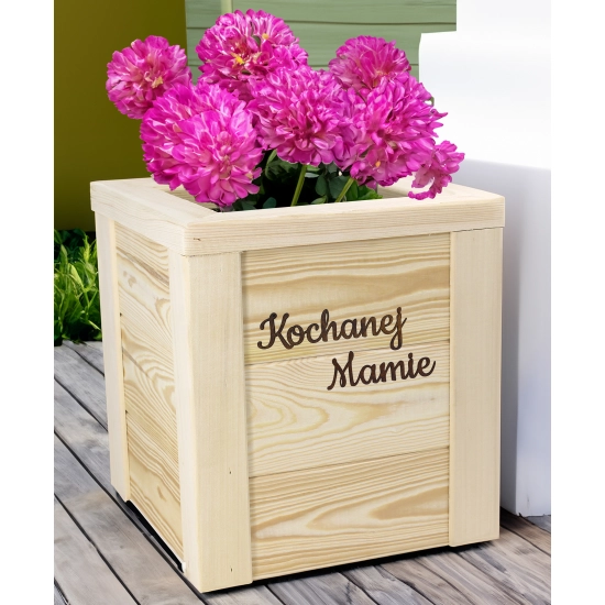 ELEGANCKA DONICZKA DREWNIANA Z GRAWEREM DLA KOCHANEJ MAMY DZIEŃ MATKI MAMA