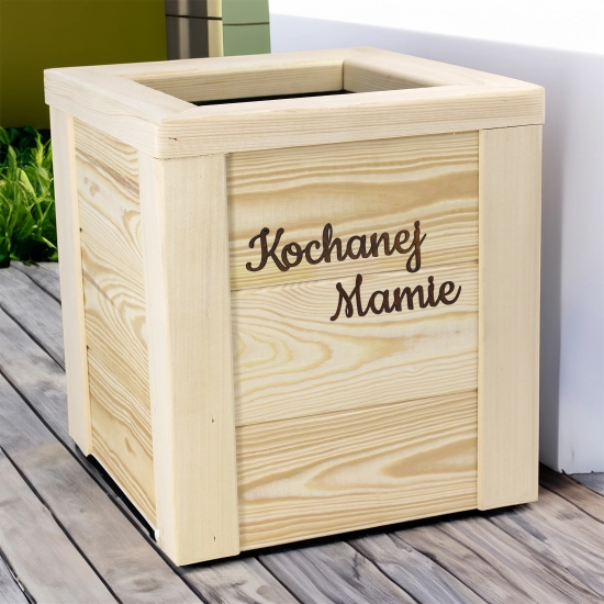 ELEGANCKA DONICZKA DREWNIANA Z GRAWEREM DLA KOCHANEJ MAMY DZIEŃ MATKI MAMA