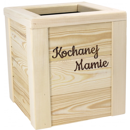 ELEGANCKA DONICZKA DREWNIANA Z GRAWEREM DLA KOCHANEJ MAMY DZIEŃ MATKI MAMA