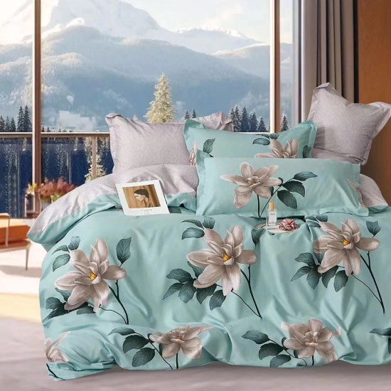 DWUSTRONNA POŚCIEL FLANELA 2 POSZEWKI 70x80 KOMPLET 140x200 + PRZEŚCIERADŁO