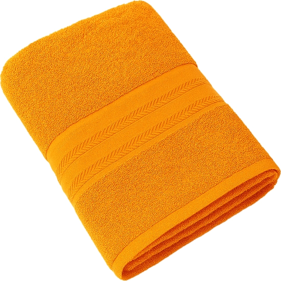GRUBY RĘCZNIK KĄPIELOWY 50x100cm 550g/m2 PREMIUM CHŁONNY MARCHEWKA