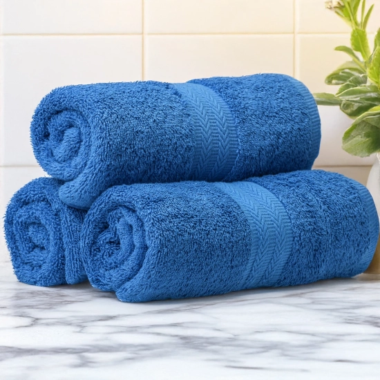 GRUBY RĘCZNIK KĄPIELOWY 70x140cm 550g/m2 PREMIUM CHŁONNY NIEBIESKI