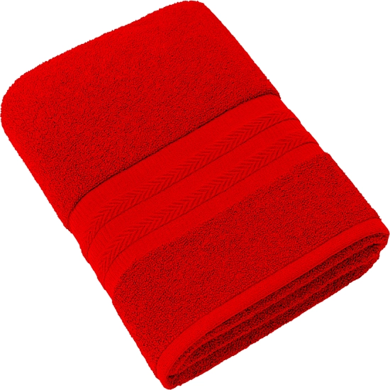 GRUBY RĘCZNIK KĄPIELOWY 70x140cm 550g/m2 PREMIUM CHŁONNY CZERWONY