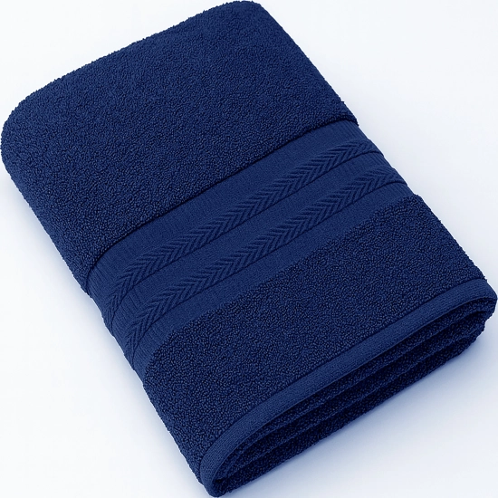 GRUBY RĘCZNIK KĄPIELOWY 50x100cm 550g/m2 PREMIUM CHŁONNY GRANATOWY