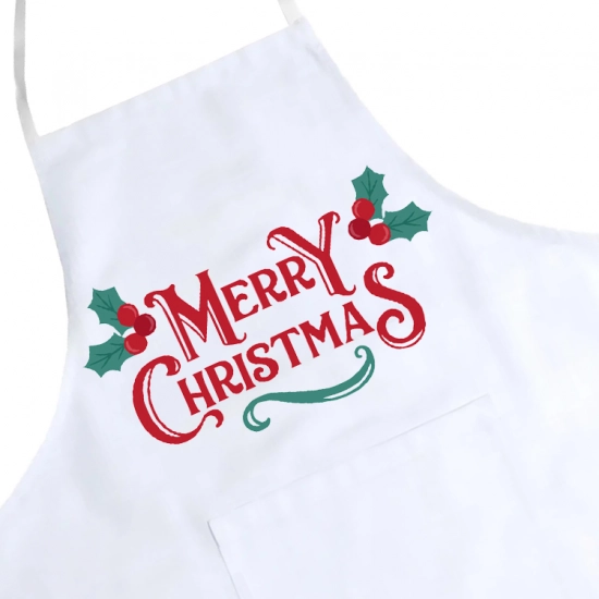 FARTUCH KUCHENNY ŚWIĄTECZNY PREZENT Z NADRUKIEM