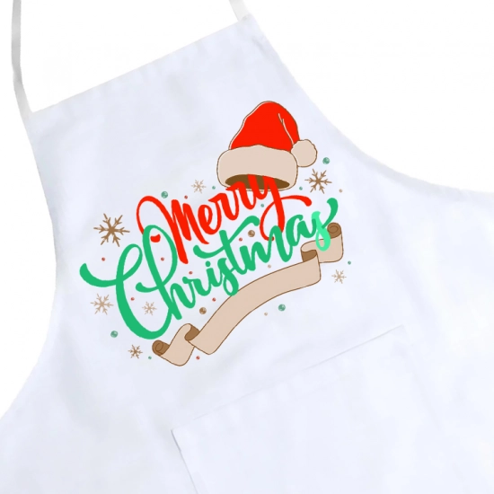 FARTUCH KUCHENNY ŚWIĄTECZNY PREZENT Z NADRUKIEM