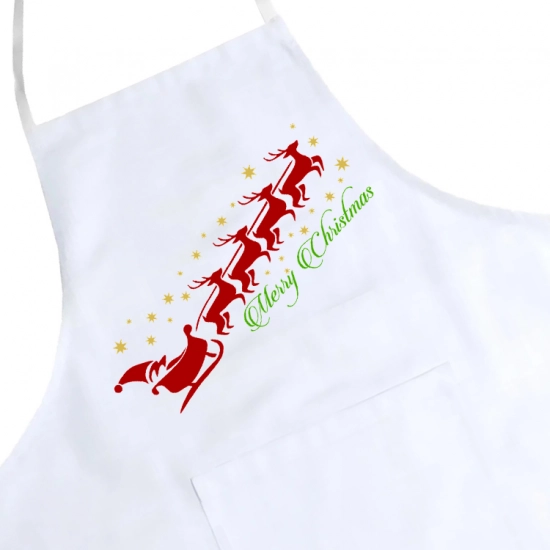 FARTUCH KUCHENNY ŚWIĄTECZNY PREZENT Z NADRUKIEM
