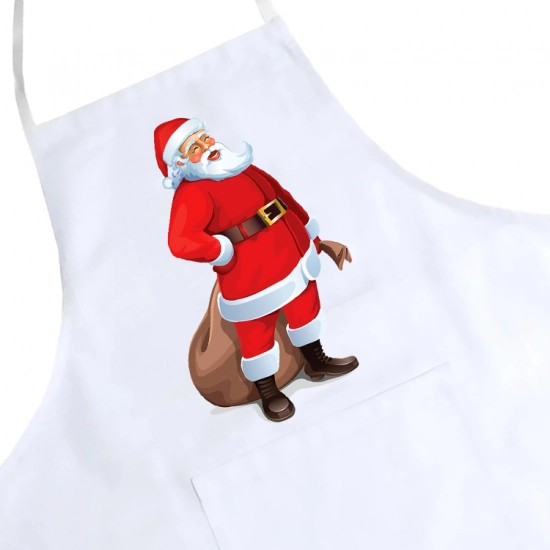 FARTUCH KUCHENNY ŚWIĄTECZNY PREZENT MIKOŁAJ