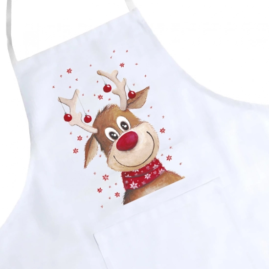 FARTUCH KUCHENNY ŚWIĄTECZNY PREZENT RENIFER