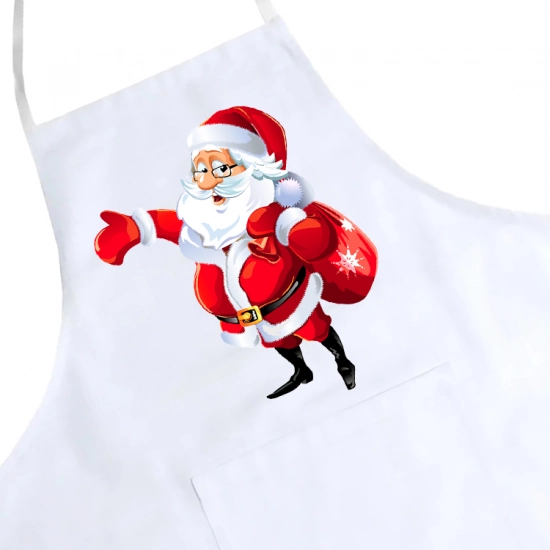 FARTUCH KUCHENNY ŚWIĄTECZNY PREZENT MIKOŁAJ