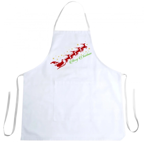 FARTUCH KUCHENNY ŚWIĄTECZNY PREZENT Z NADRUKIEM