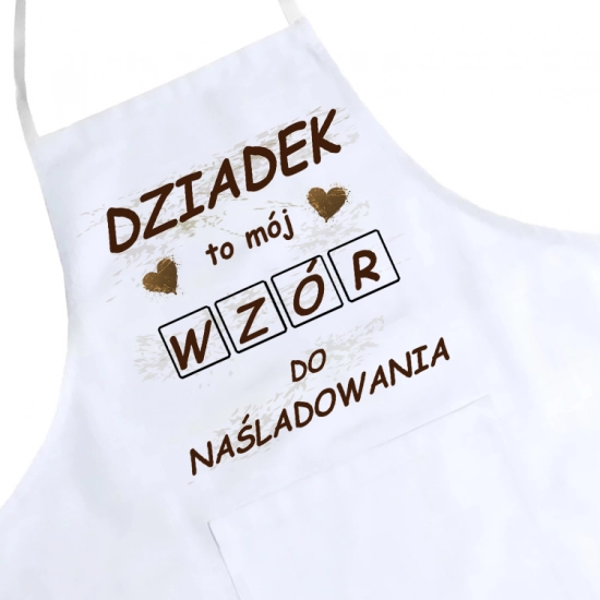 FARTUCH KUCHENNY Z NADRUKIEM PREZENT DZIEŃ DZIADKA