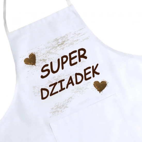 FARTUCH KUCHENNY Z NADRUKIEM PREZENT DZIEŃ DZIADKA