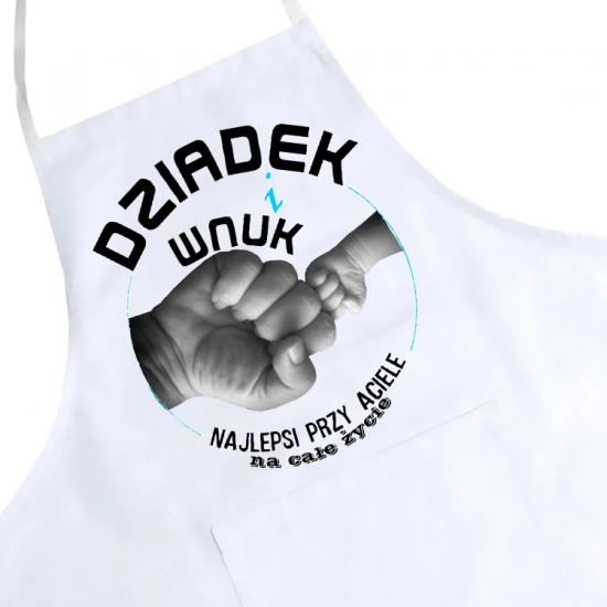 FARTUCH KUCHENNY Z NADRUKIEM PREZENT DZIEŃ DZIADKA