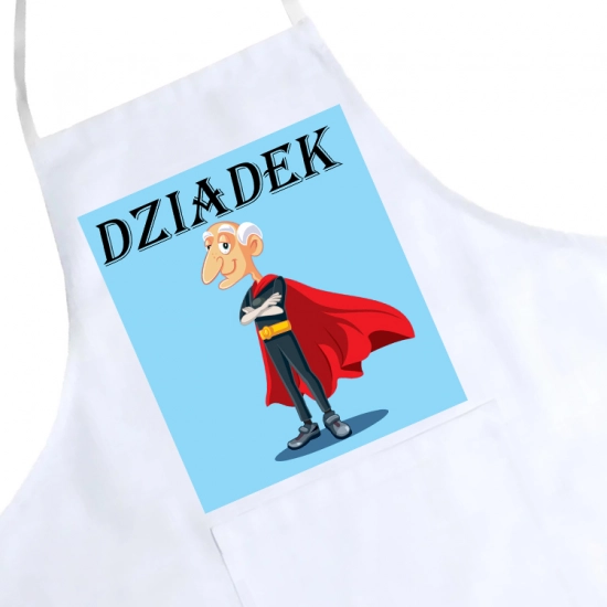 FARTUCH KUCHENNY Z NADRUKIEM PREZENT DZIEŃ DZIADKA