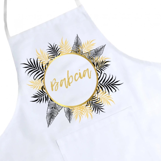 FARTUCH KUCHENNY Z NADRUKIEM PREZENT DZIEŃ BABCI
