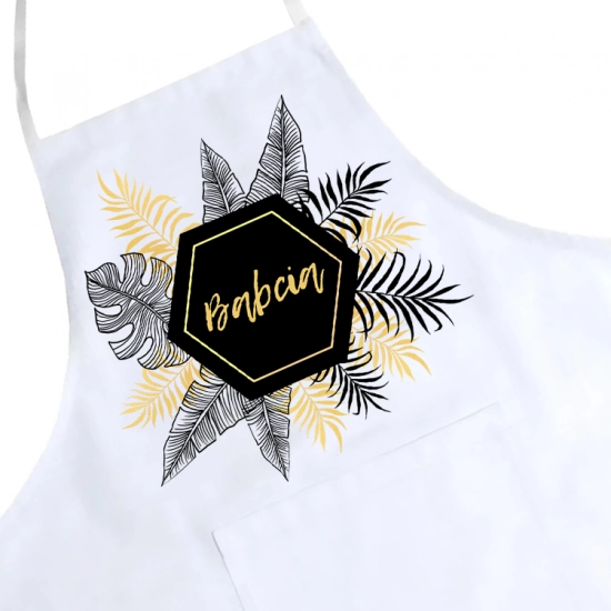 FARTUCH KUCHENNY Z NADRUKIEM PREZENT DZIEŃ BABCI