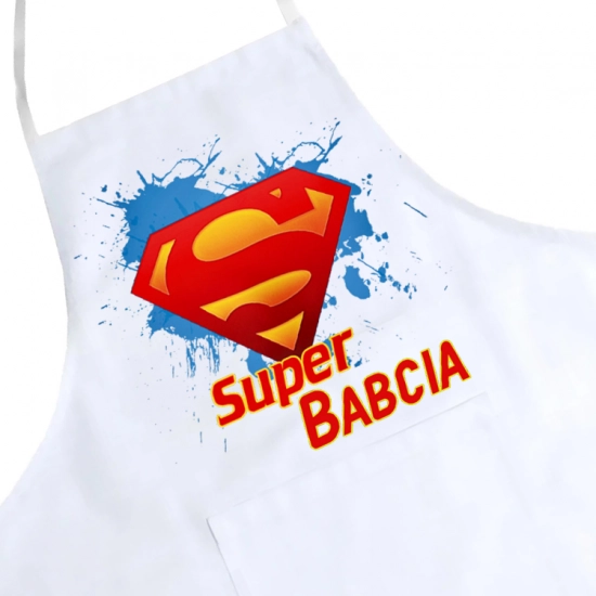 FARTUCH KUCHENNY Z NADRUKIEM PREZENT DZIEŃ BABCI