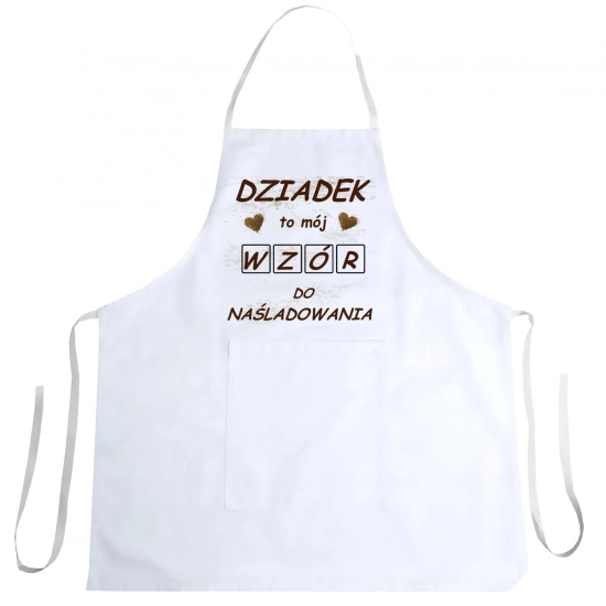 FARTUCH KUCHENNY Z NADRUKIEM PREZENT DZIEŃ DZIADKA