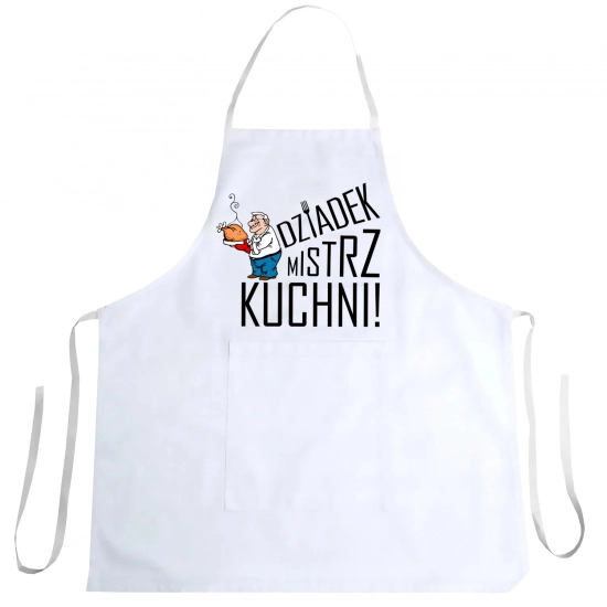 FARTUCH KUCHENNY Z NADRUKIEM PREZENT DZIEŃ DZIADKA