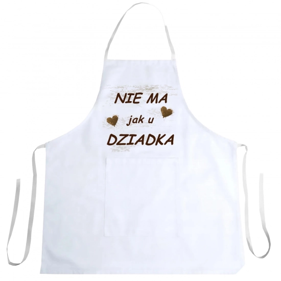 FARTUCH KUCHENNY Z NADRUKIEM PREZENT DZIEŃ DZIADKA