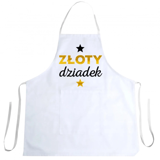 FARTUCH KUCHENNY Z NADRUKIEM PREZENT DZIEŃ DZIADKA