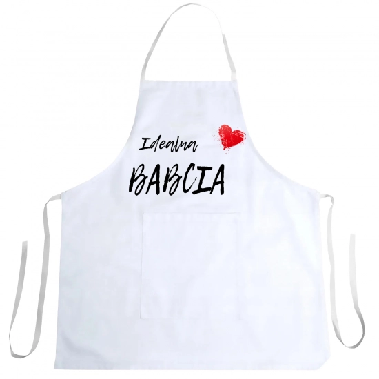 FARTUCH KUCHENNY Z NADRUKIEM PREZENT DZIEŃ BABCI