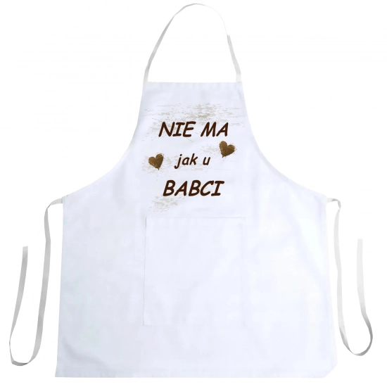 FARTUCH KUCHENNY Z NADRUKIEM PREZENT DZIEŃ BABCI