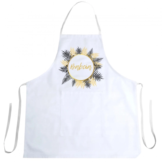 FARTUCH KUCHENNY Z NADRUKIEM PREZENT DZIEŃ BABCI