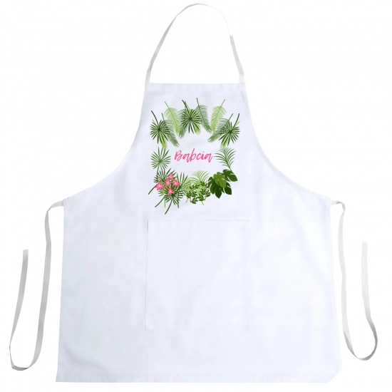 FARTUCH KUCHENNY Z NADRUKIEM PREZENT DZIEŃ BABCI